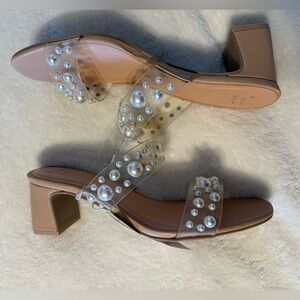 NWT a new day Pearl heeled sandals